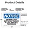 Signmission Entrance For Outpatient Therapy Please Ring OSHA Notice Sign, Plastic, 14in W x 10in L, 2PK OS-2PACK-NS-P-1014-L-12099 - alternate 4